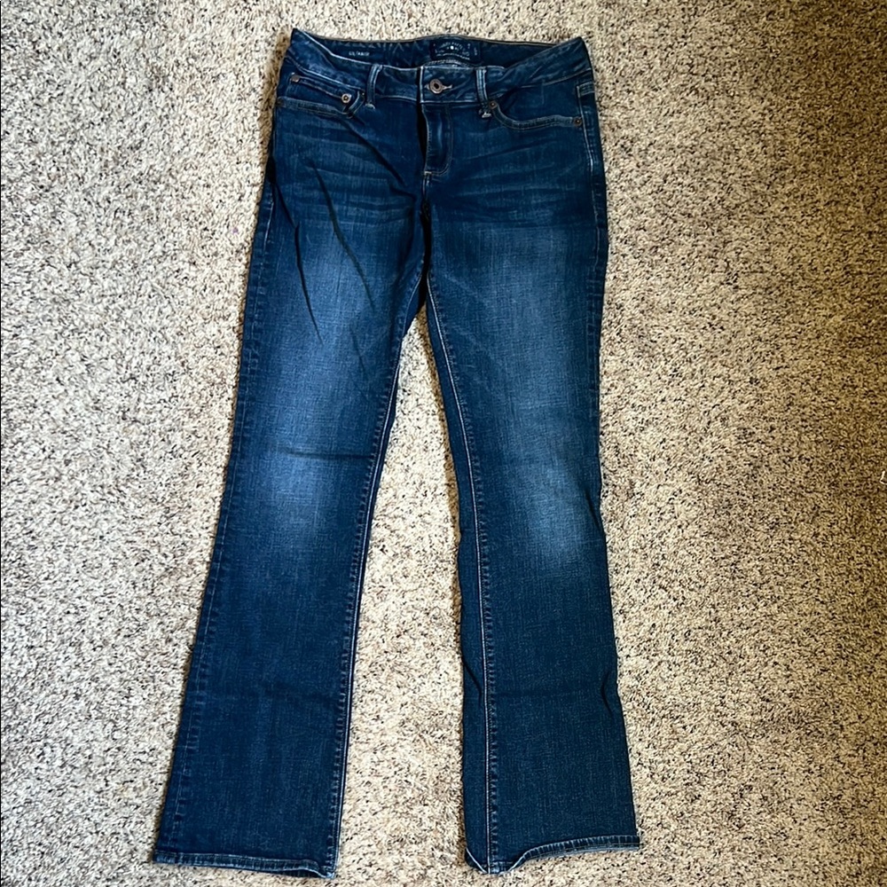 Lucky Brand Blue Boot Cut Jeans with Natural Fading